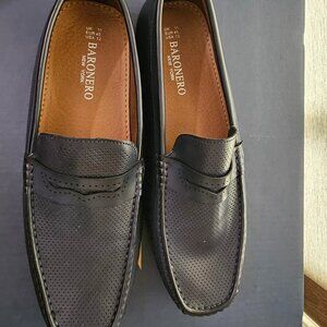 Leather Slip-on Driving Loafers